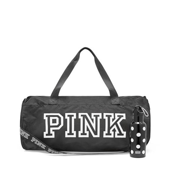 pink brand duffle bag